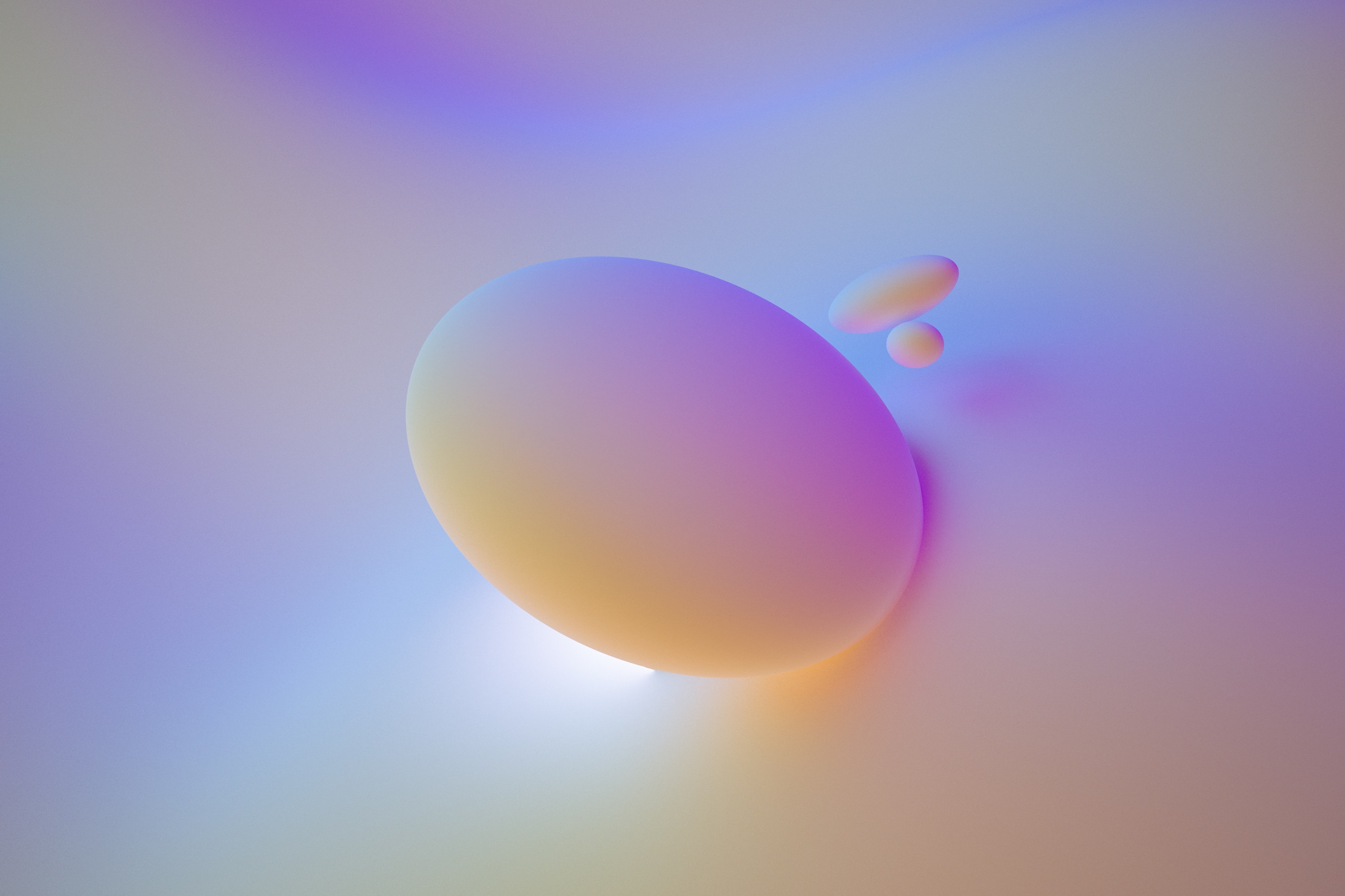 3D rendering of colorful shapes