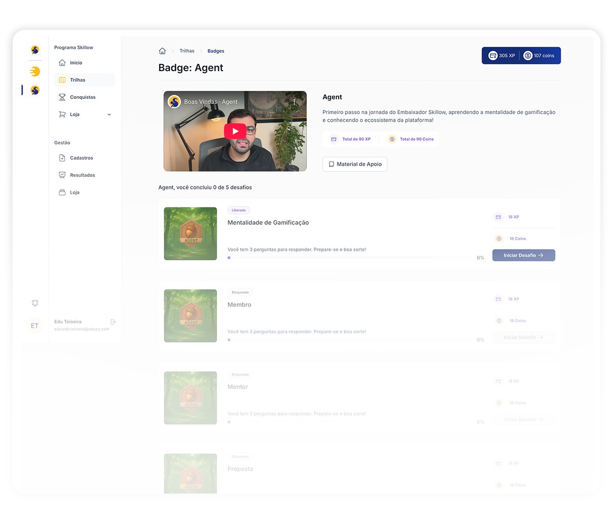 Construa sua trilha Gamificada