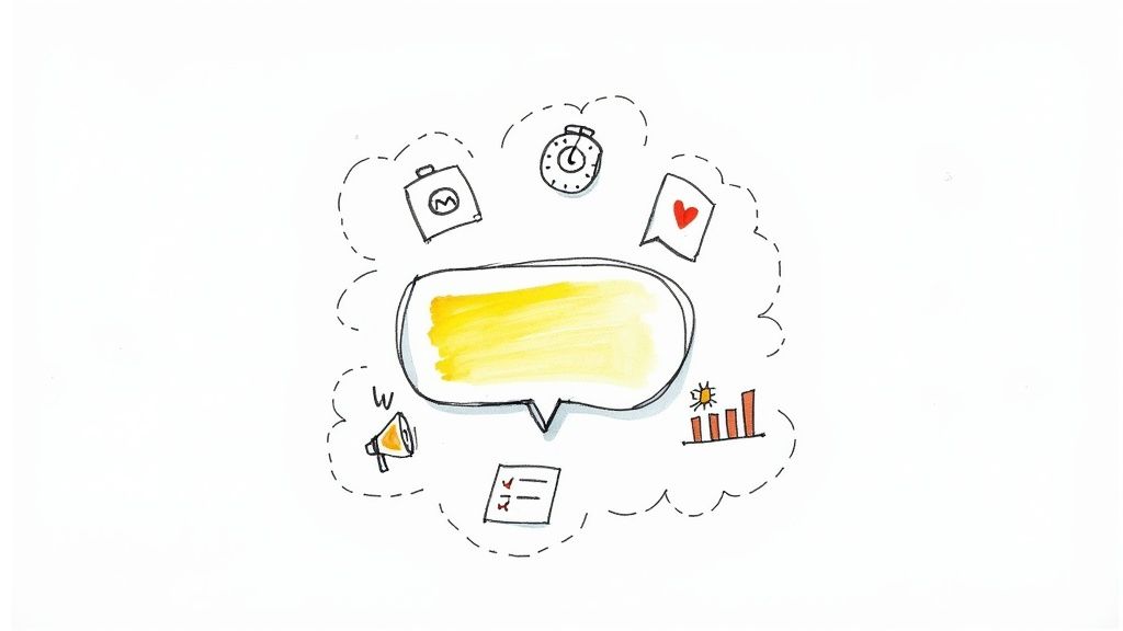 A collage of five icons representing benefits like a 24/7 clock, a happy guest review, and a lightbulb for insights.
