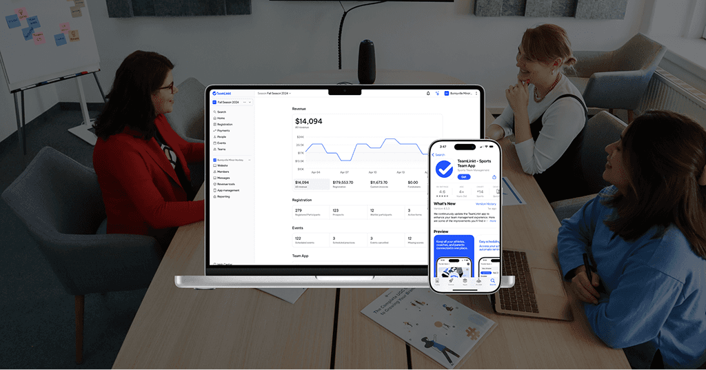 Screenshot of the teamlinkt platform