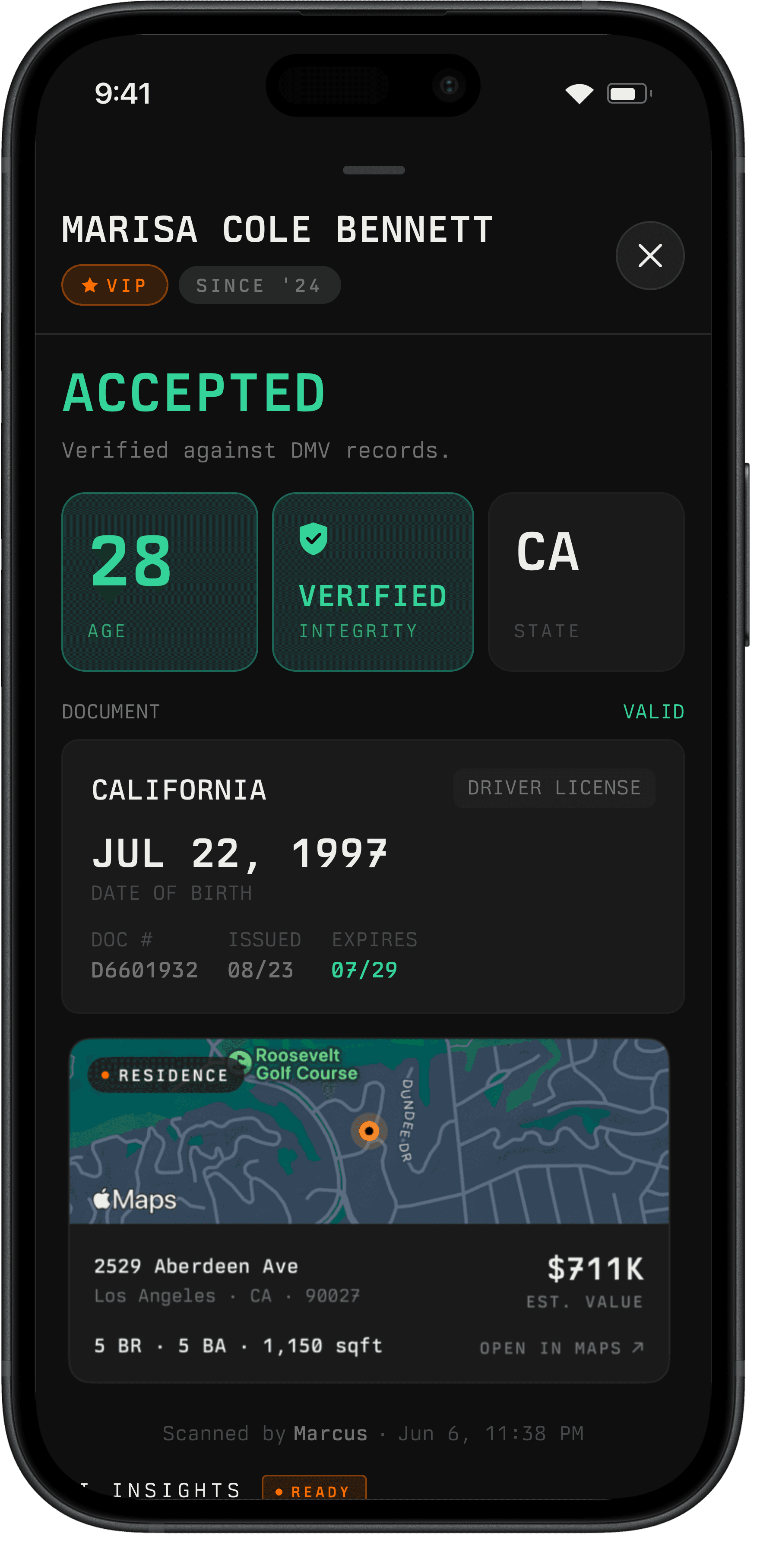 Phone mockup of the Superpower app