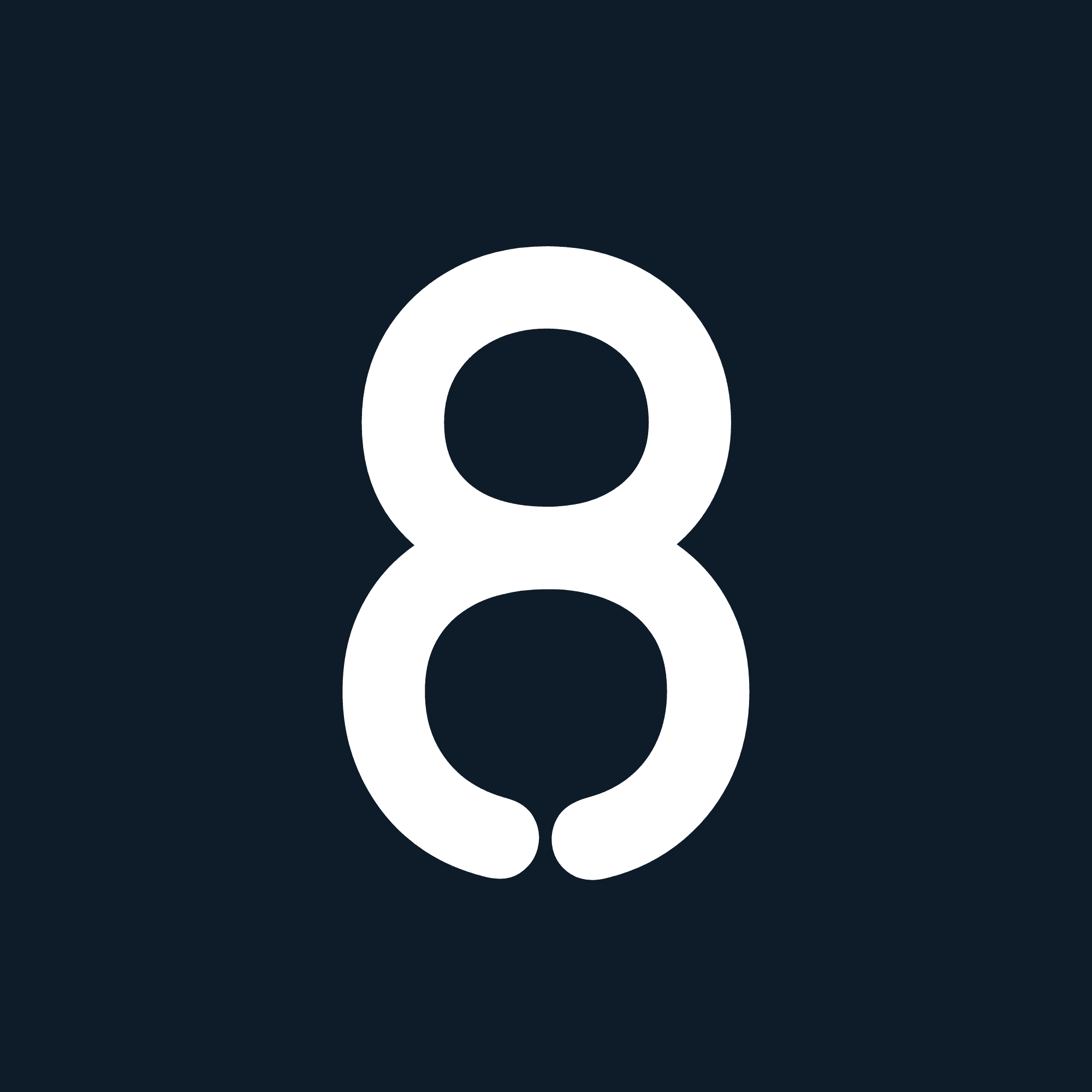 EarlyBird logo — minimal white bird icon on transparent background.