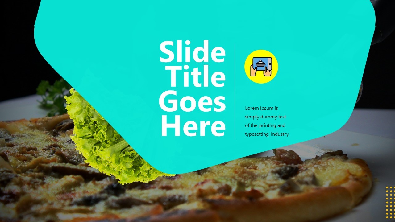 Dynamic Food Presentation Slide for Engaging Presentations