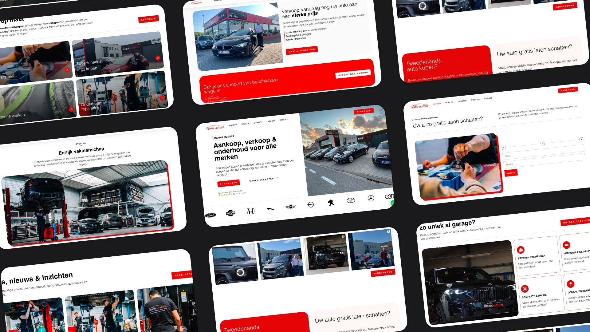 Heph Studios portfolio item henrik motors. Website laten maken oostende - interessante cijfers