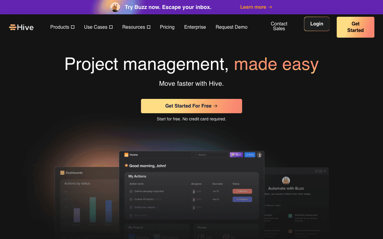 Hive екранна снимка