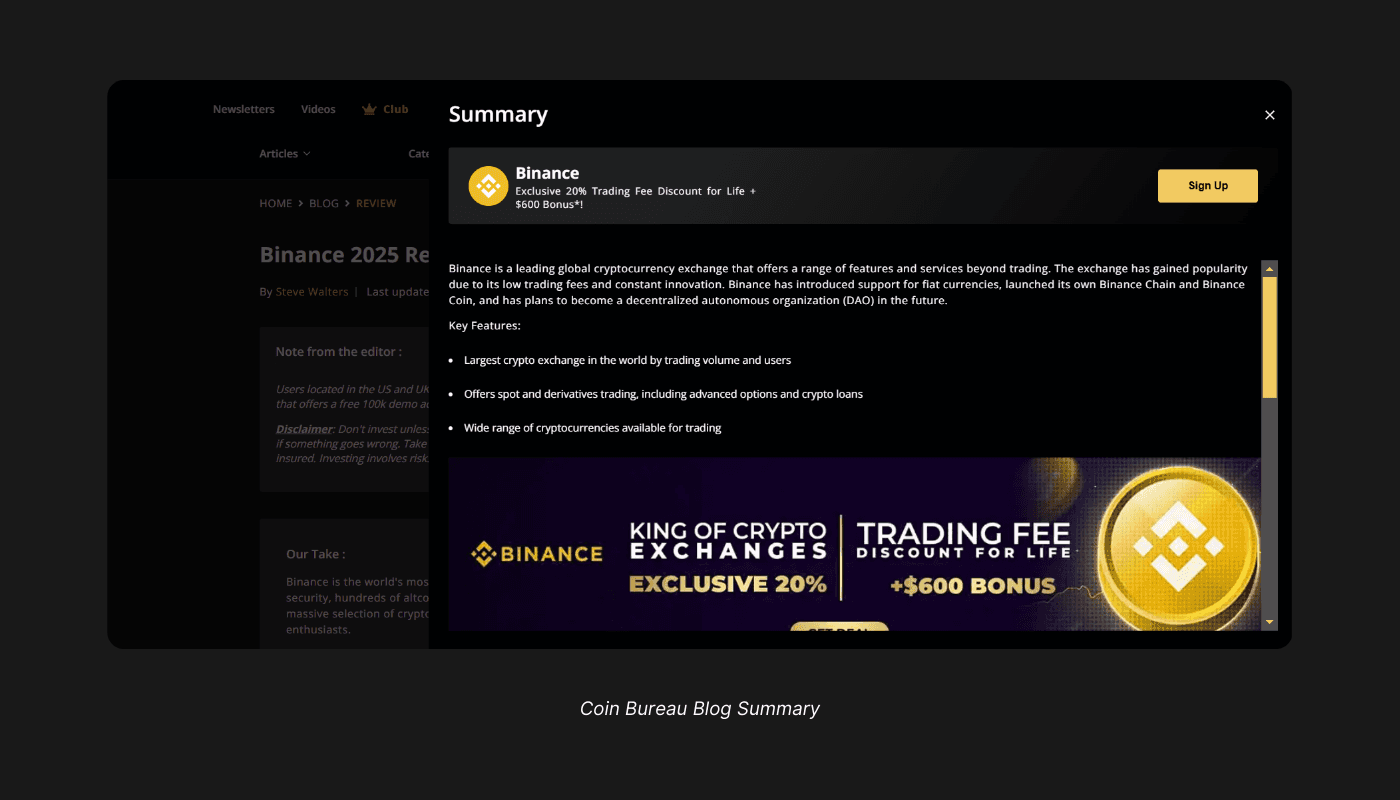 Coin Bureau Blog Summary