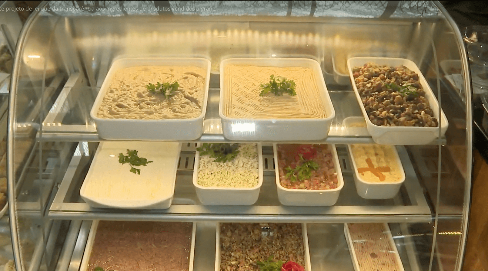 Informações dos ingredientes de produtos vendidos a granel, para segurança alimentar do consumidor