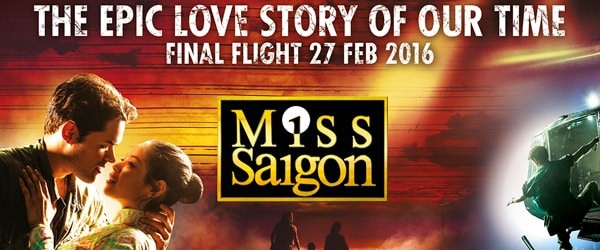 Miss Saigon announces its closure at The Prince Edward theatre on 27 February 2016