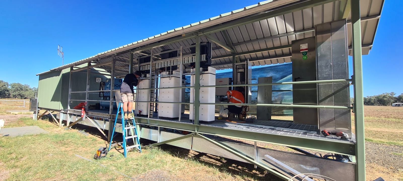 On-site installation of mechanical and electrical equipment for a water treatment facility, delivered under UMINEX lean project management and construction oversight.