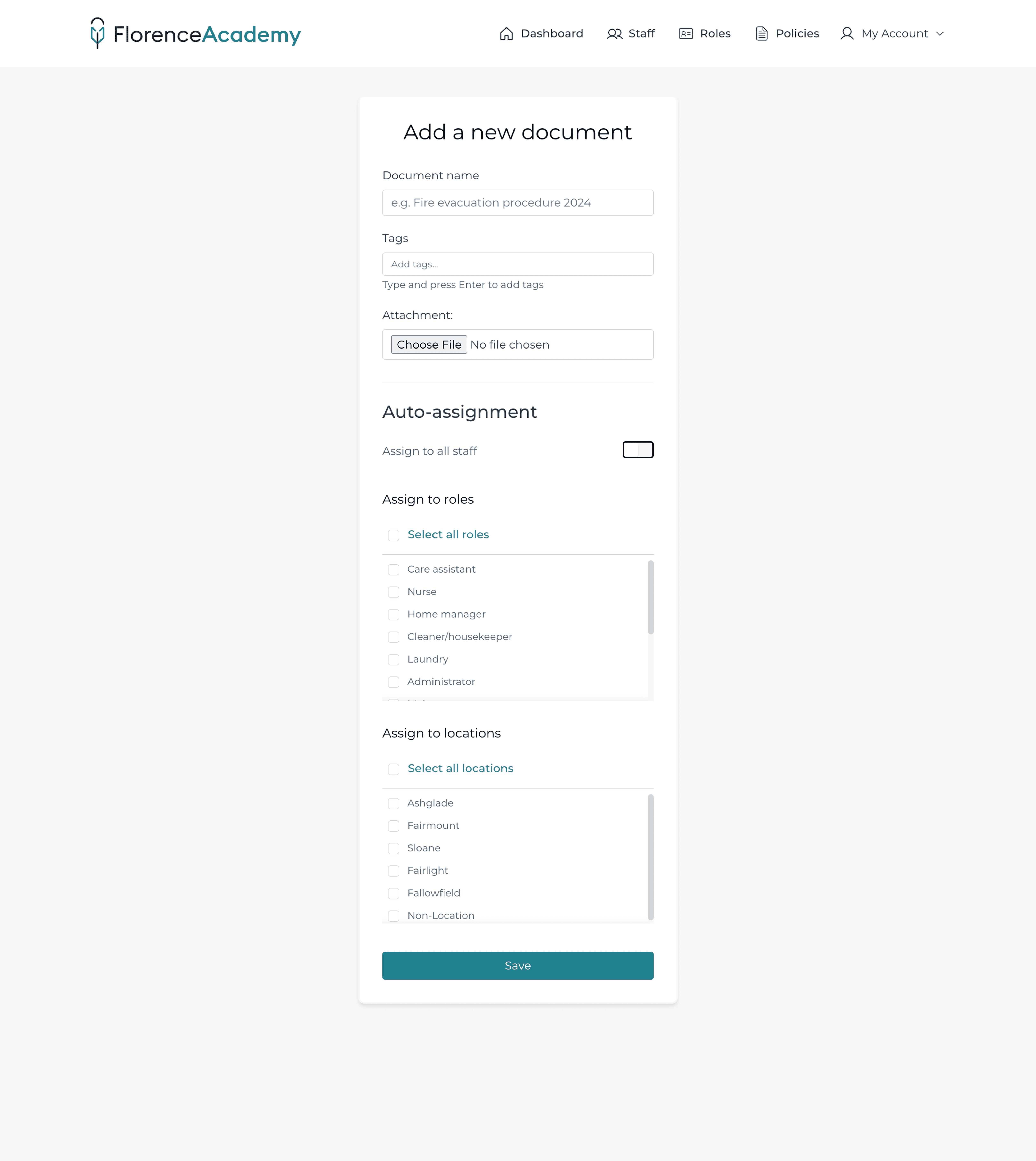 Include your own training