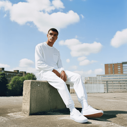 A man wearning white cloths