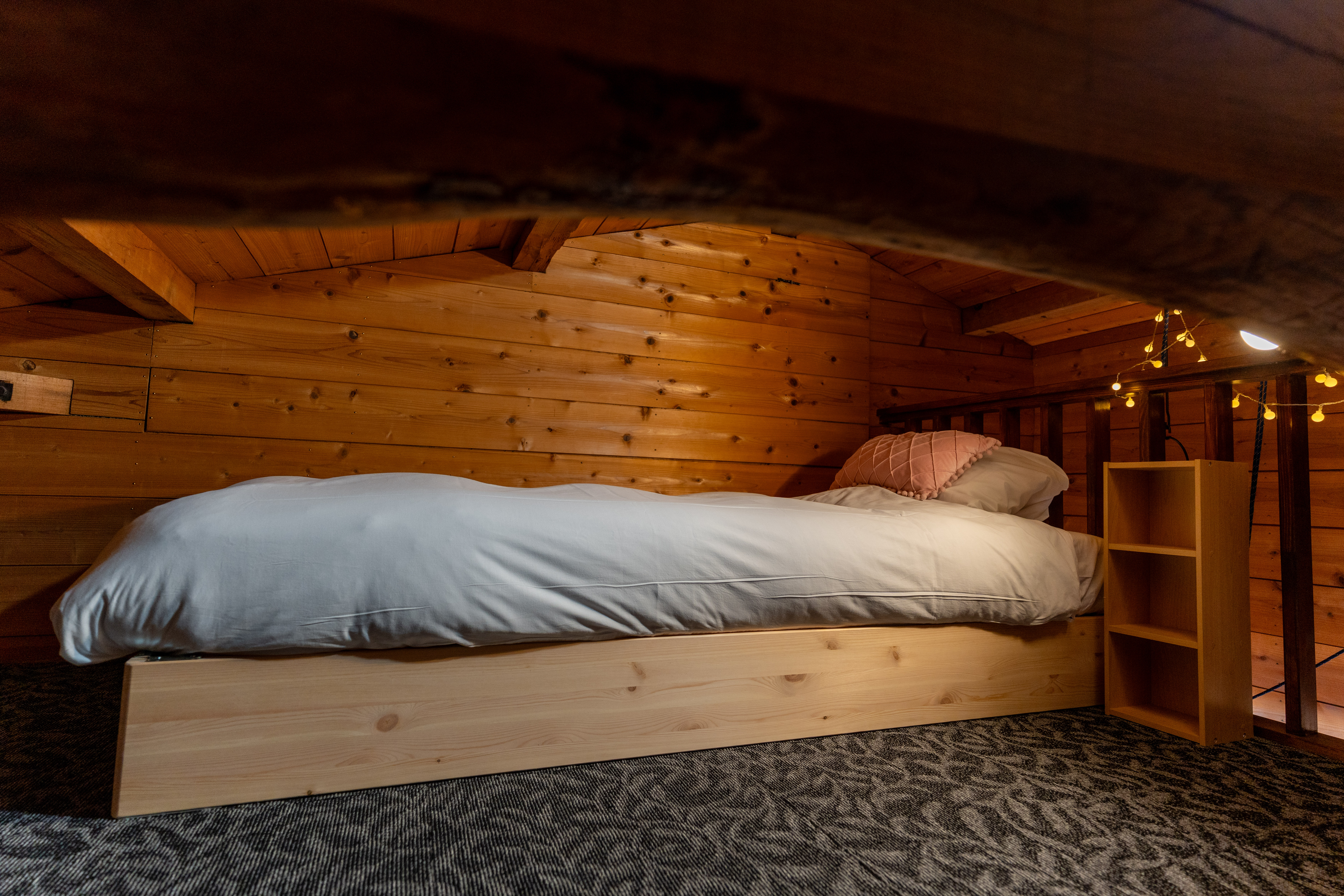 Quad room interior at Sneaky Peaks, Hakuba