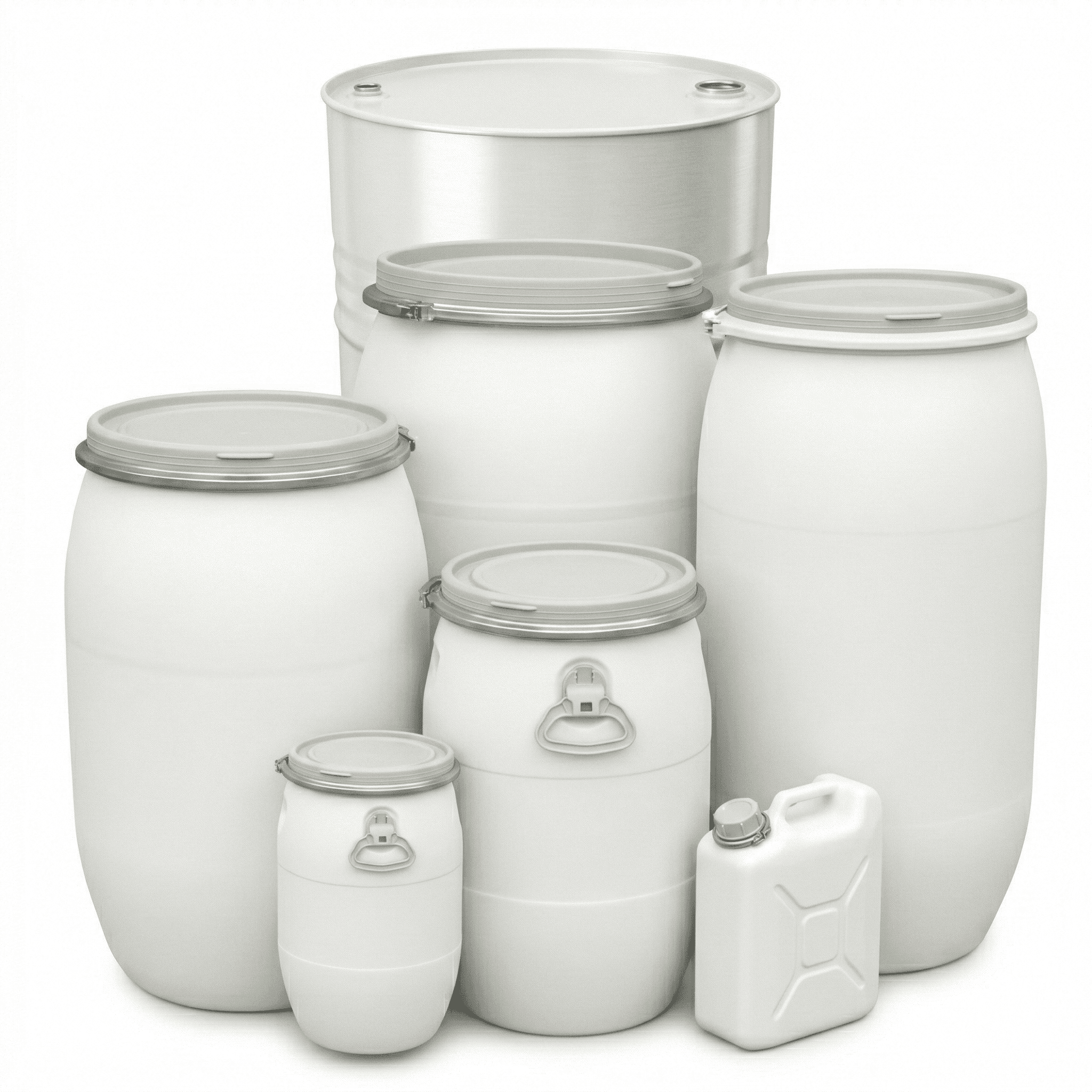 Plastik Beyaz Bidon ve Varil