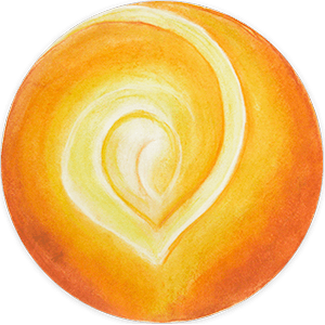 Dessin artistique de Jeanne-Marie Hout, représentant la Phénothérapie et librement inspiré des mandalas.