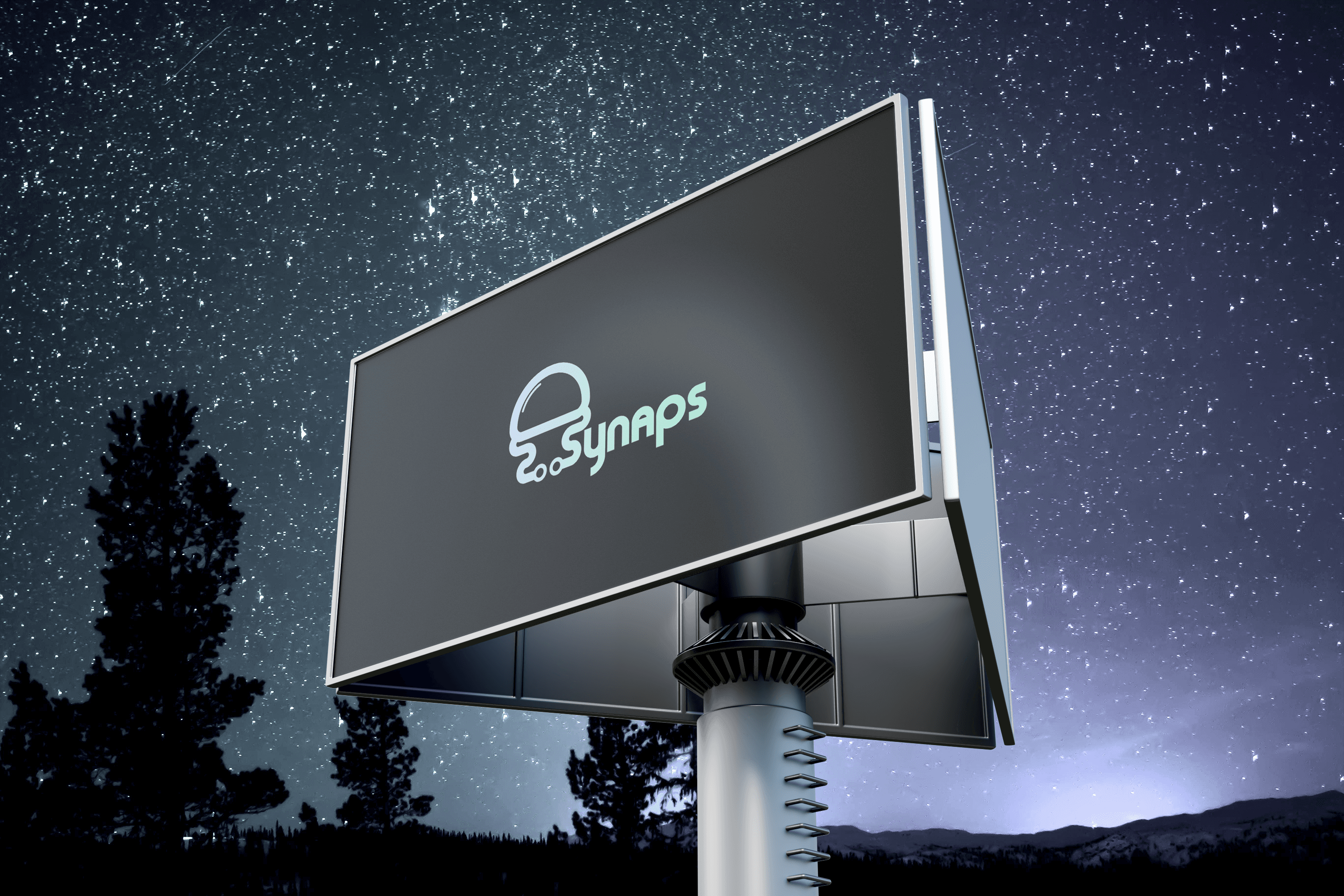 Synaps Billboard at night