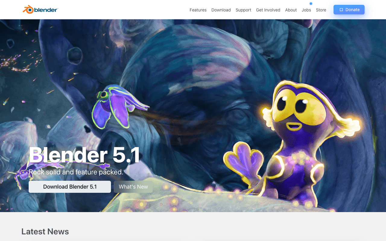 Blender екранна снимка