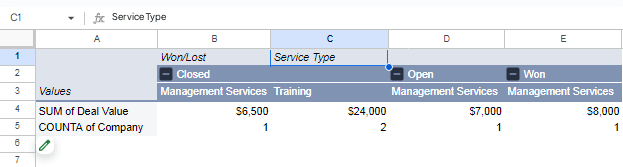 Organize the Data into a Summary Table