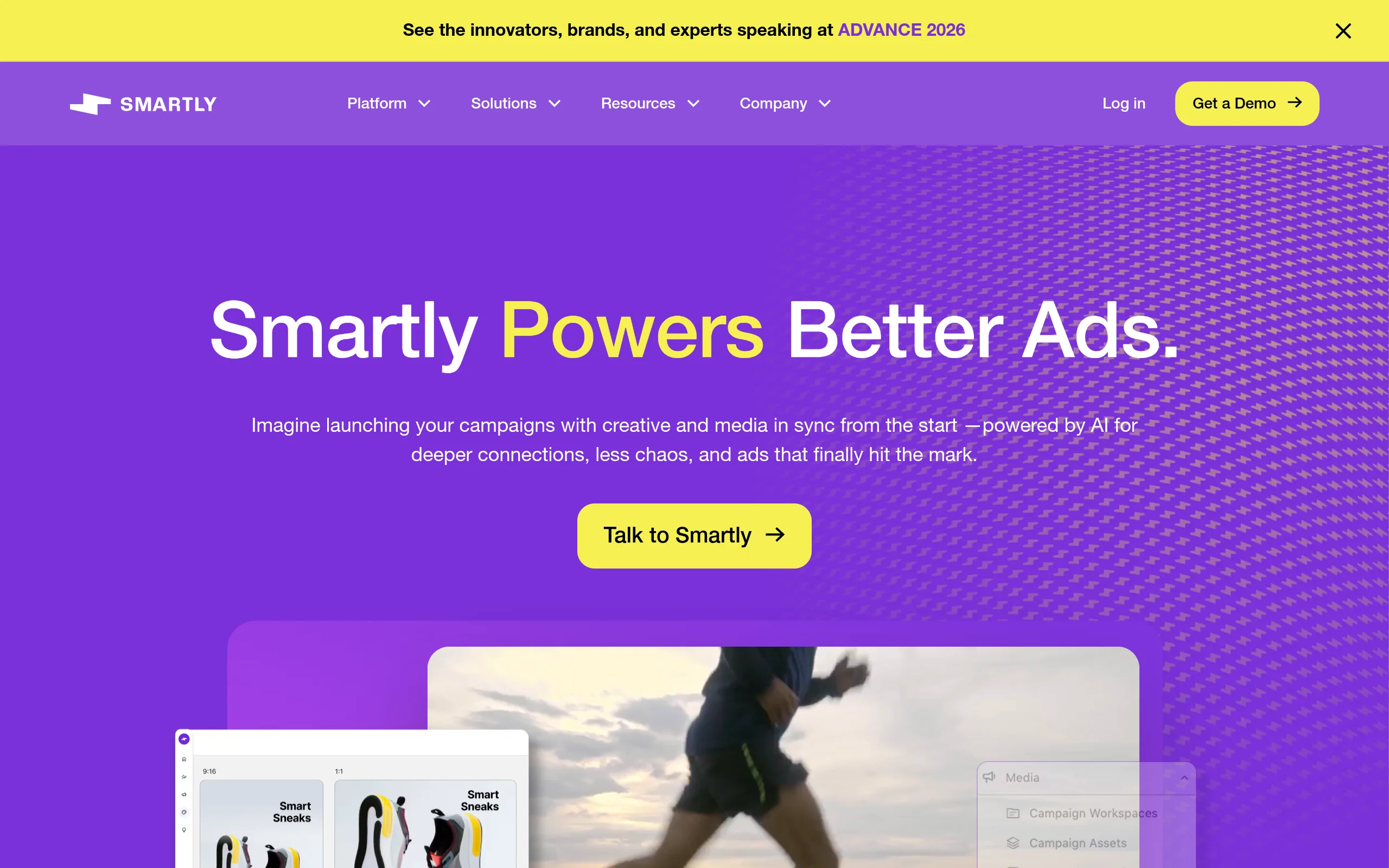 Smartly homepage screenshot