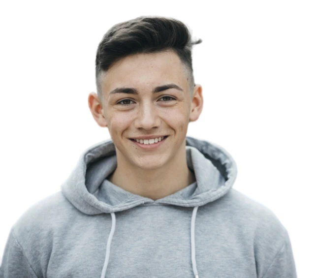 Junge lachend