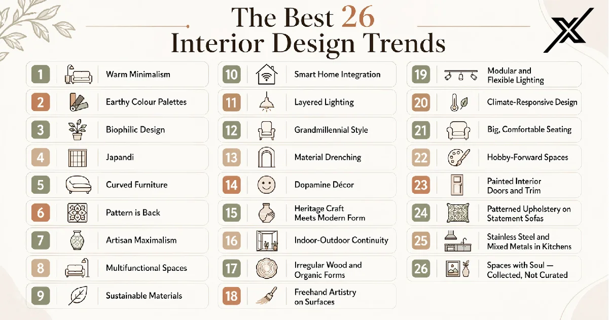 The Best 26 Interior Design Trends&nbsp;