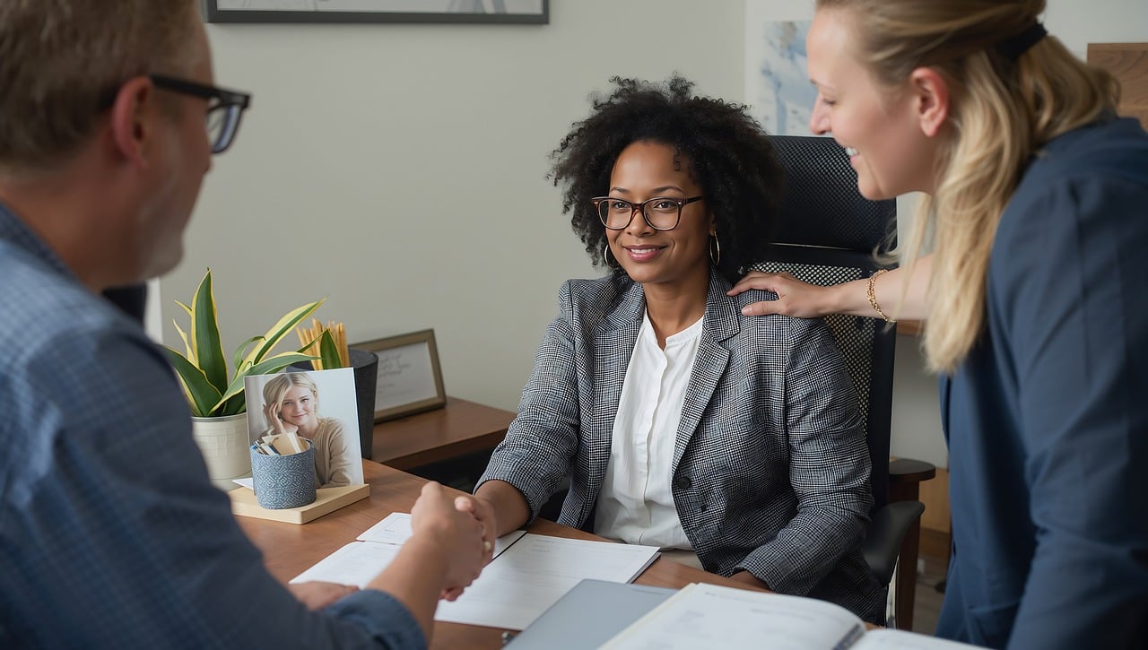 green palm trees near brown concrete building under blue sky during daytime