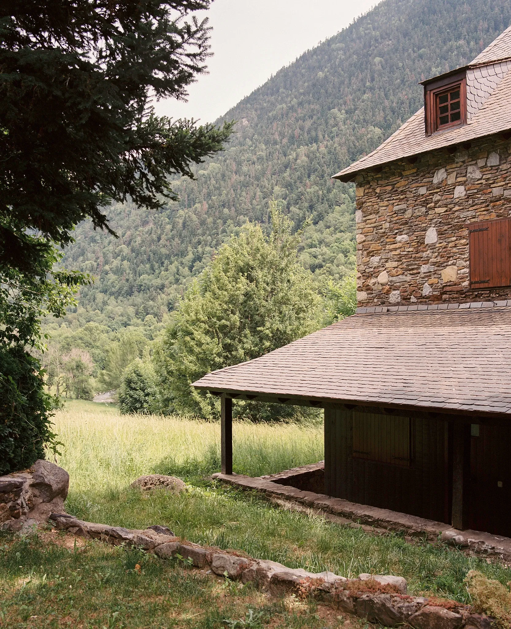 House in natural landscape
