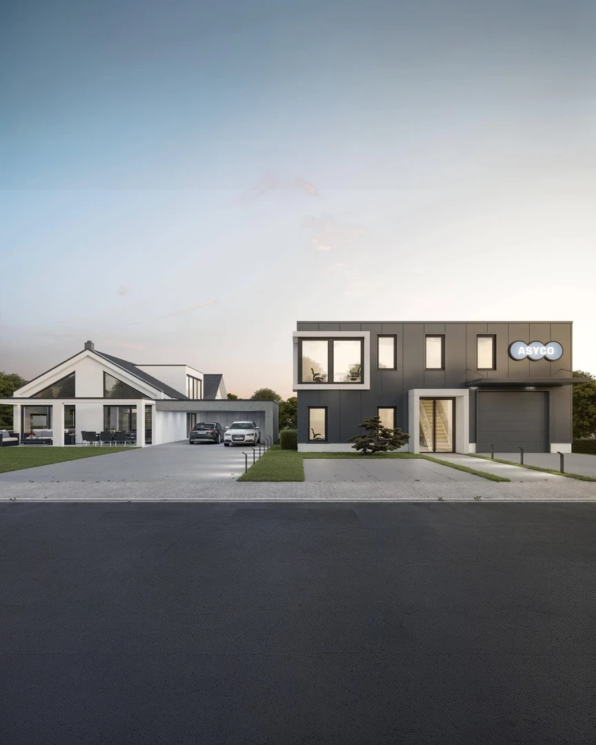 Lagerhalle mit anschließendem Gebäude Titelbild