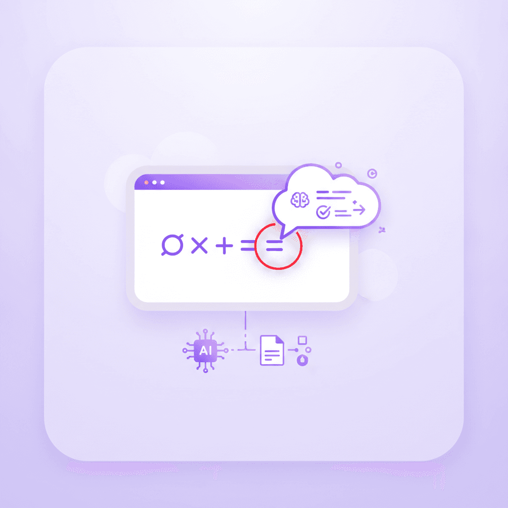 Real-time AI tutor correcting a student's math mistake on a digital canvas