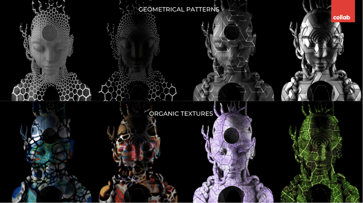 Geometrical patterns · Organic textures