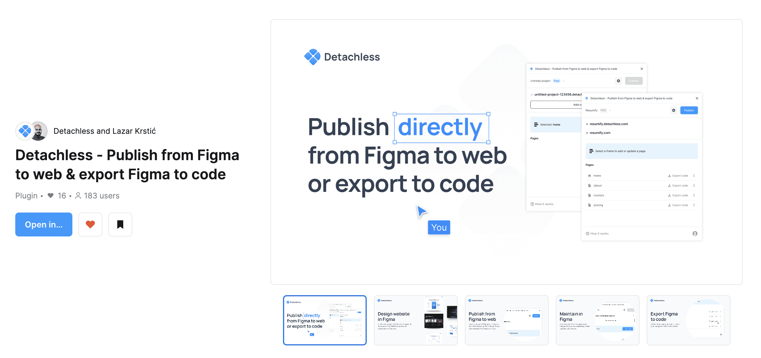 Detachless plugin Figma community