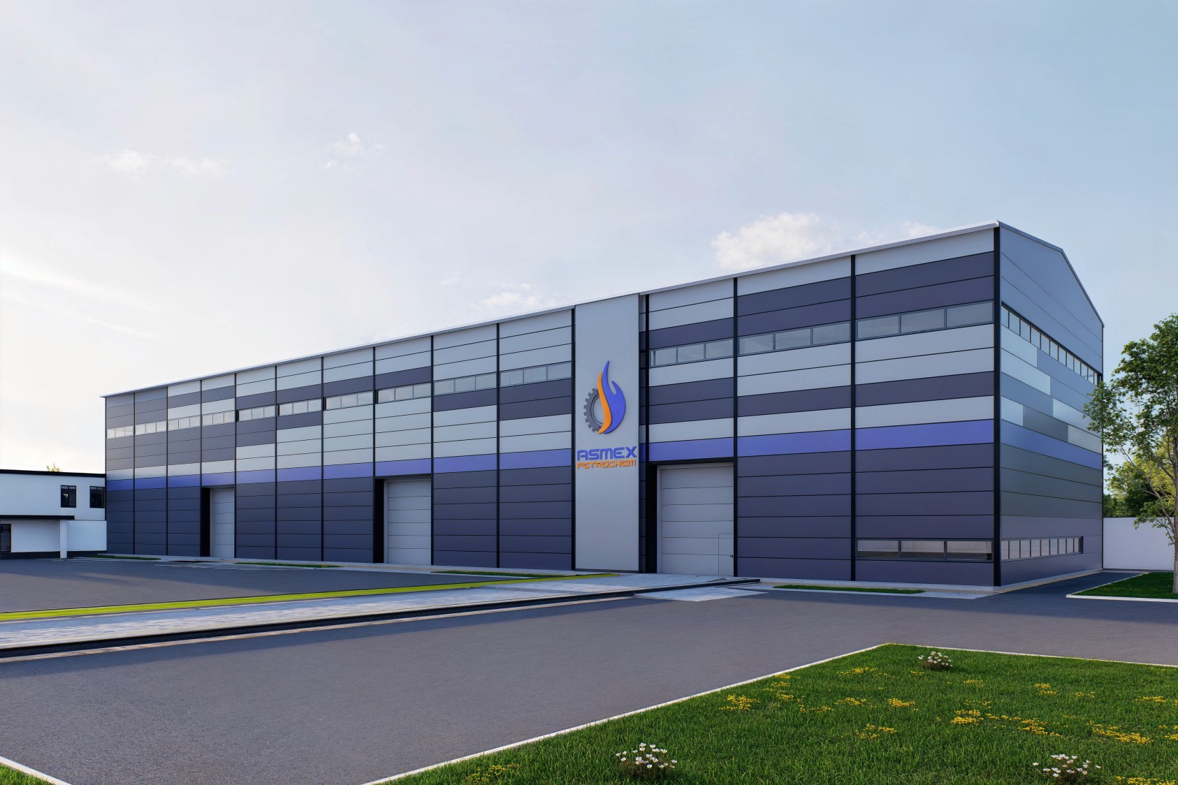 Архитектурная визуализация склада ASMEX PETROCHEM