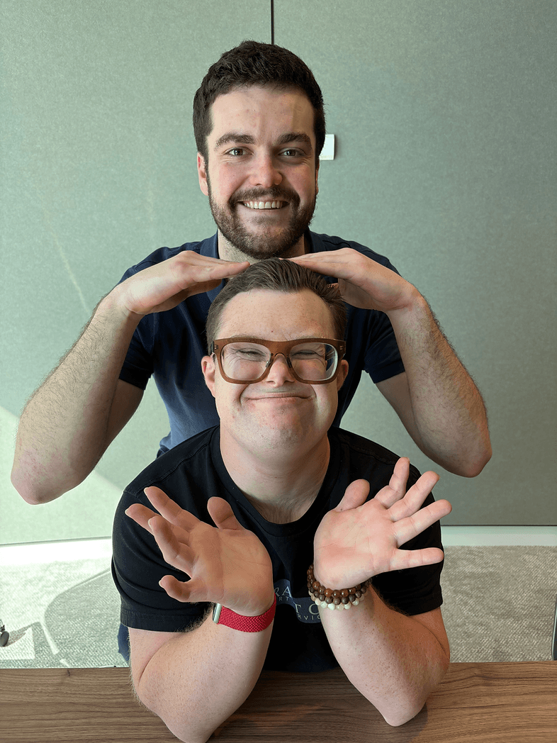 Harry with brand ambassador Kyle