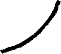 Decorative black curved brush stroke