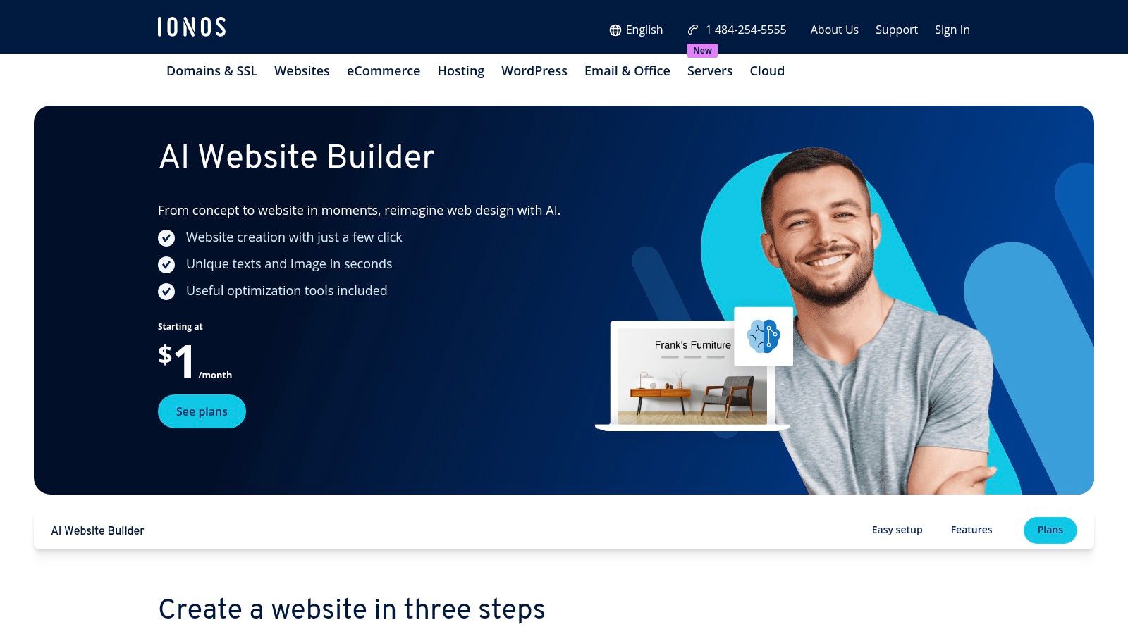 IONOS – AI Website Builder