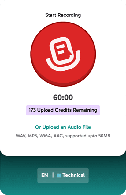 Laptop and phone with recording app