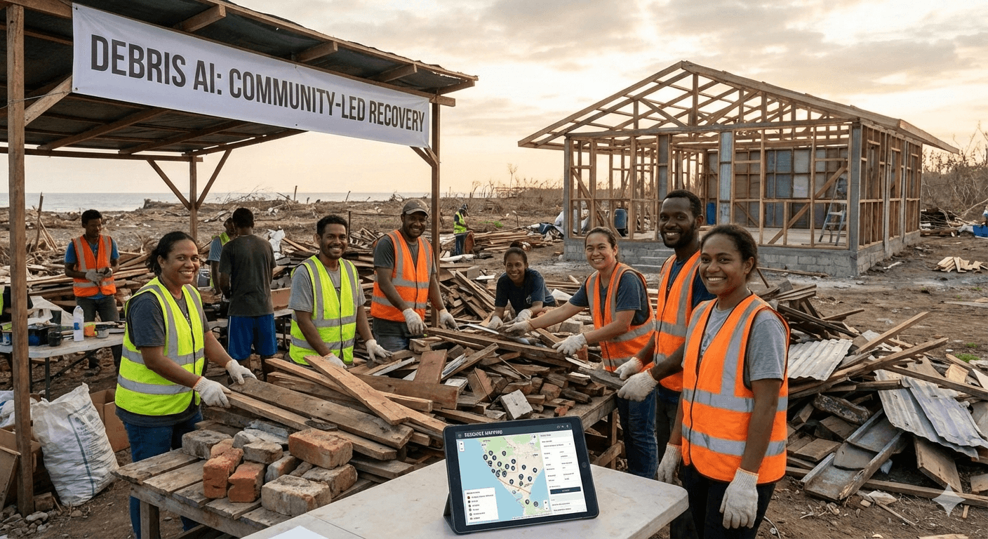 Building Hope: Where community action meets sustainable innovation to reconstruct what was lost.