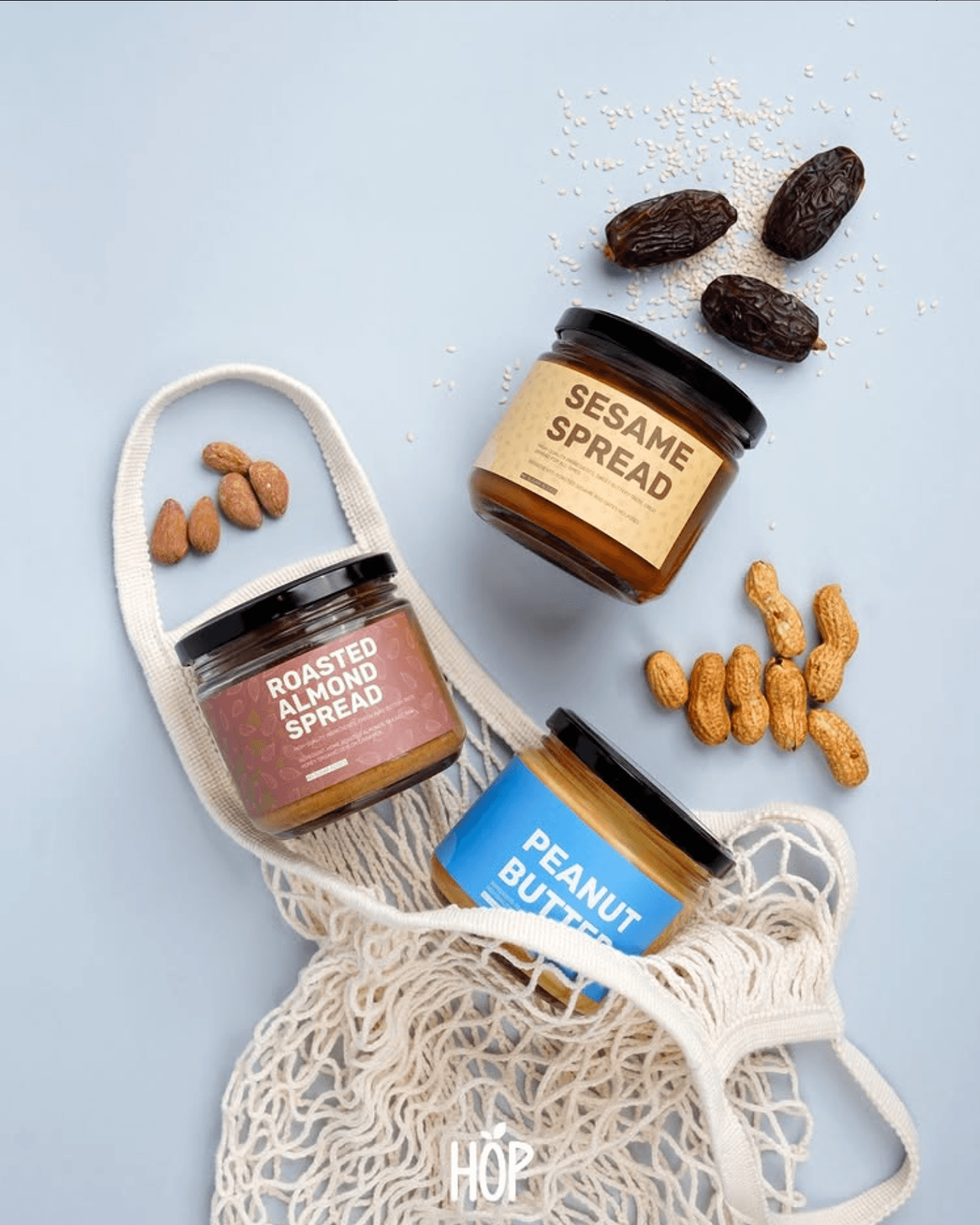 nut butter jars