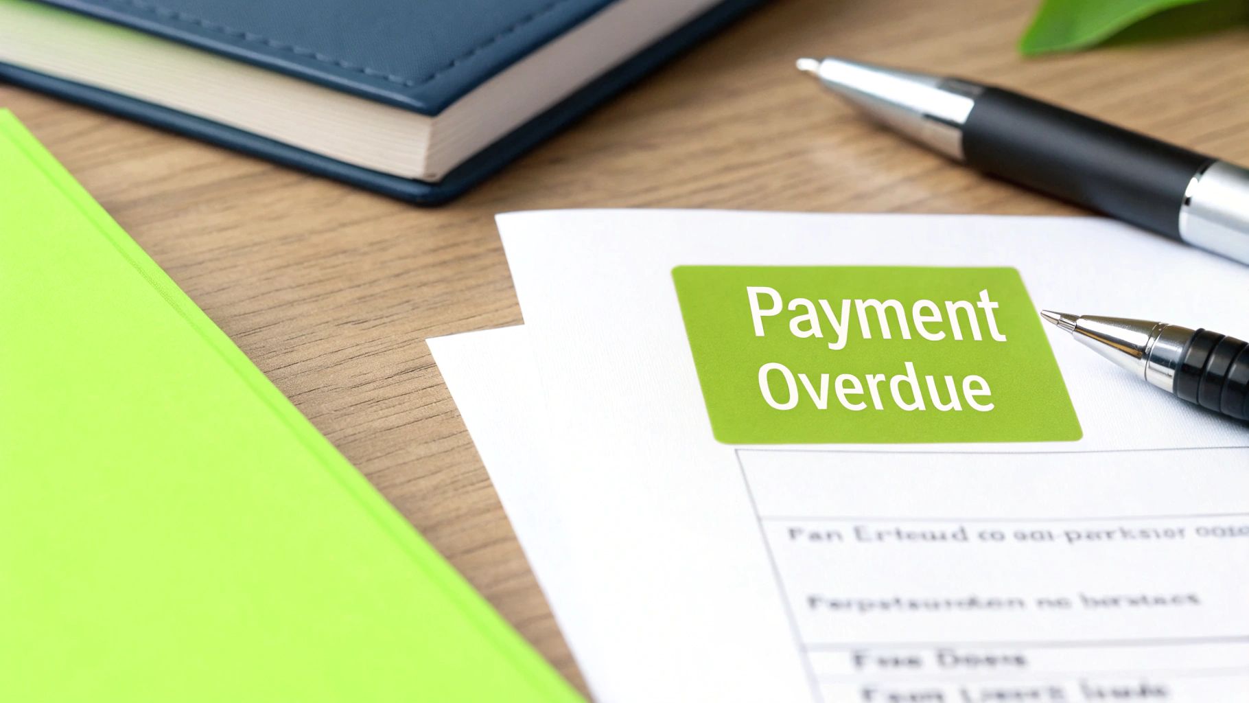 A financial document marked 