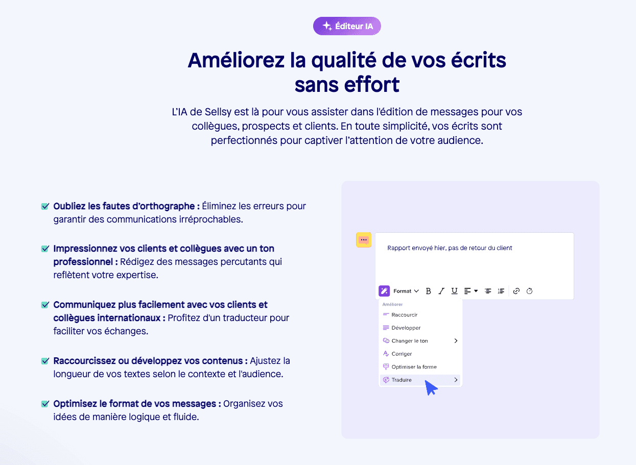 Sellsy CRM Avis - marketing ia