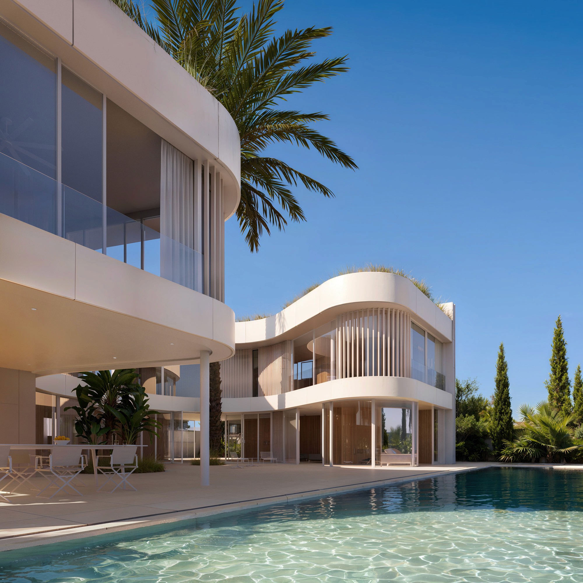 Villa on a Swimming Pool of Cliff Valencia Beach