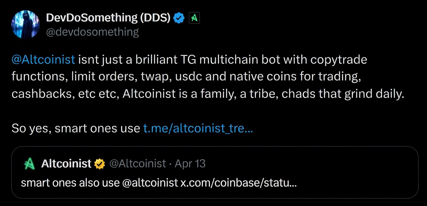 Twitter testimonial screenshot