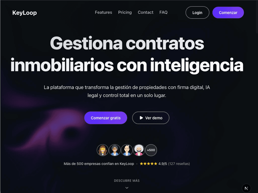 Keyloop hero - Real State