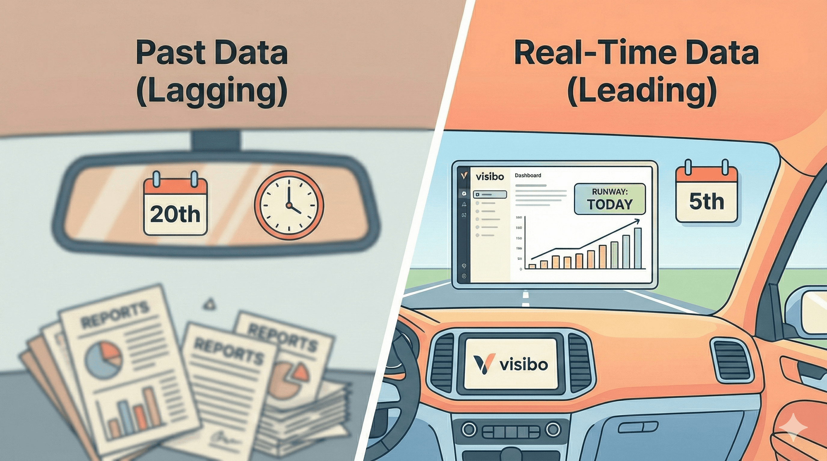 Calendar showing 15-day gap between investor reporting deadline and accounting close