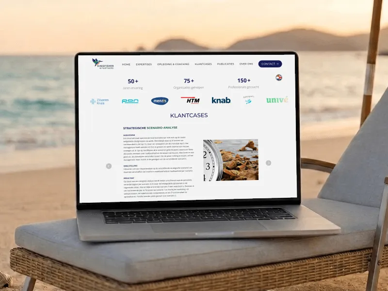 Responsief webdesign voor Kingfisher & Partners door the horizon lab in Nijmegen