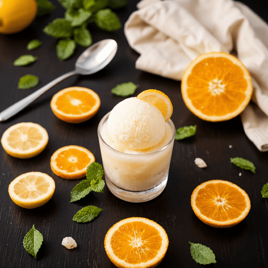 product photography of Gourmet frozen dessert