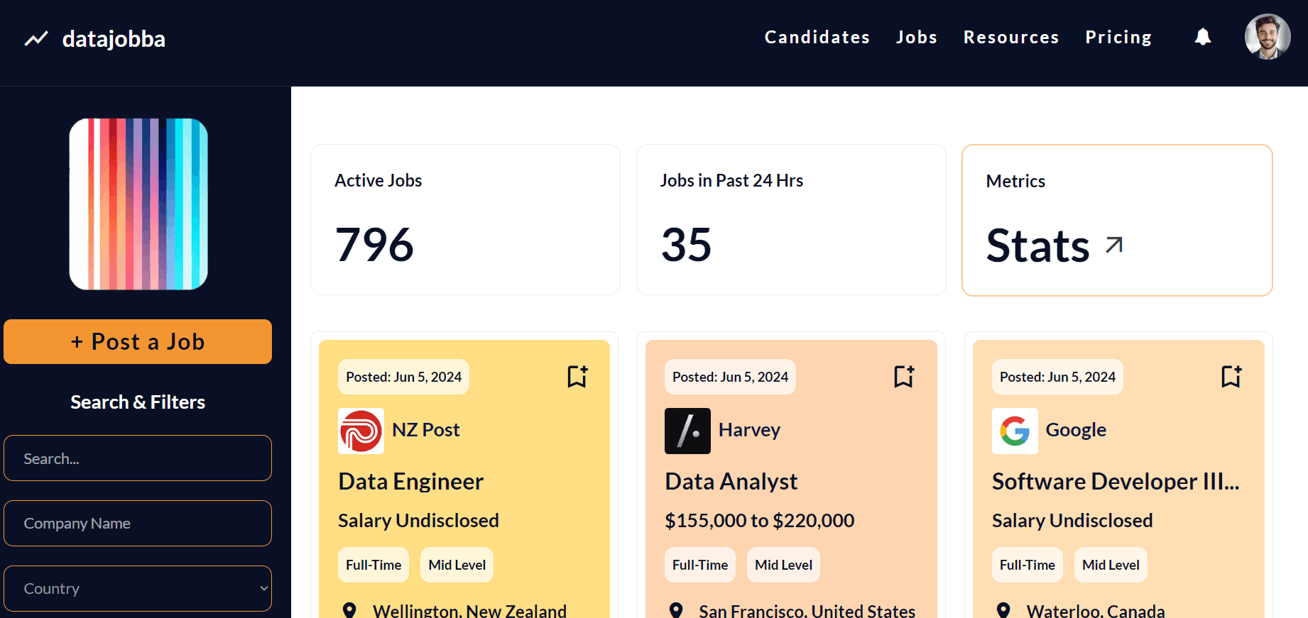 Data Science Job Board