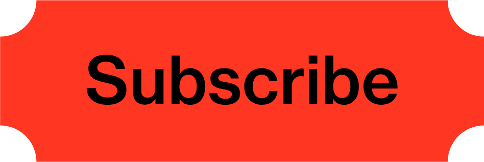 Subscribe button, red, with chamfered corners. 