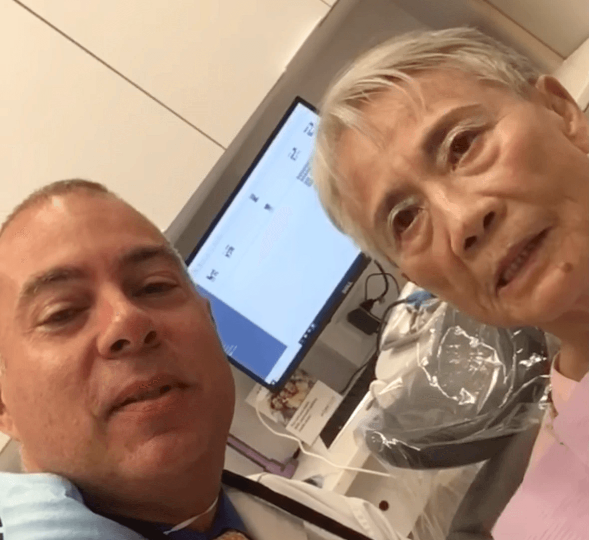 Dr. Miguel Casanas with a patient