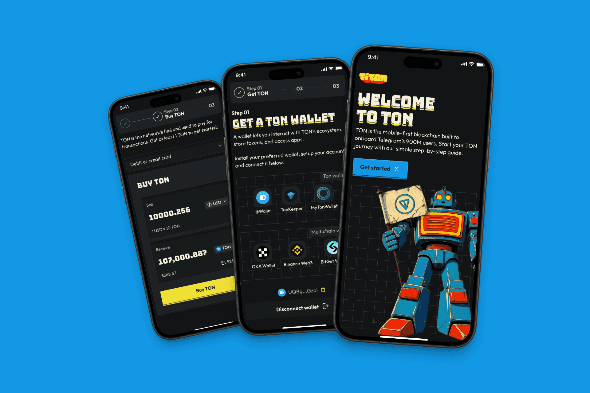 Landing page, mobile