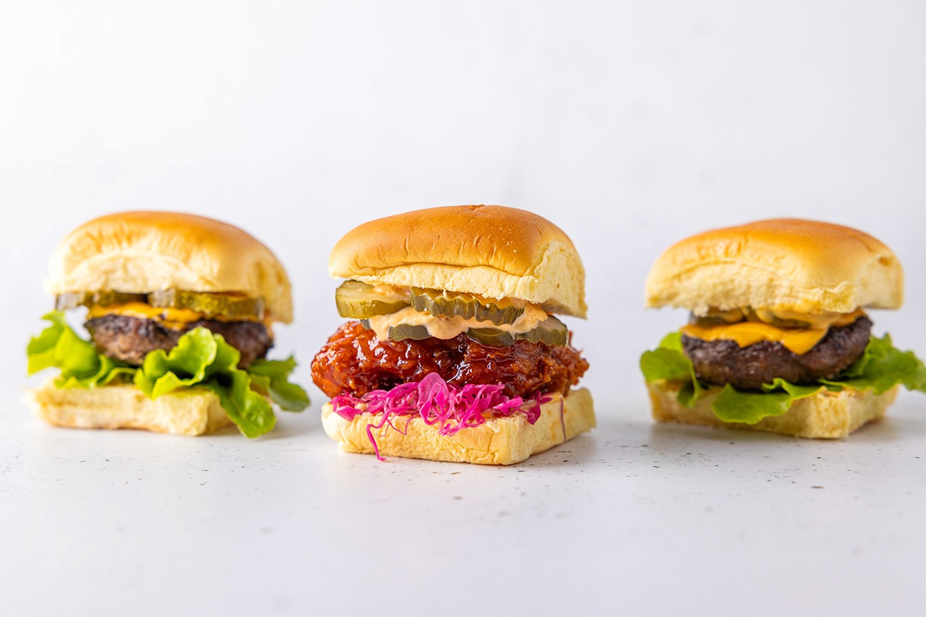 Wine & Dine'm Catering's Korean Fried Chicken and Signature Cheeseburgers